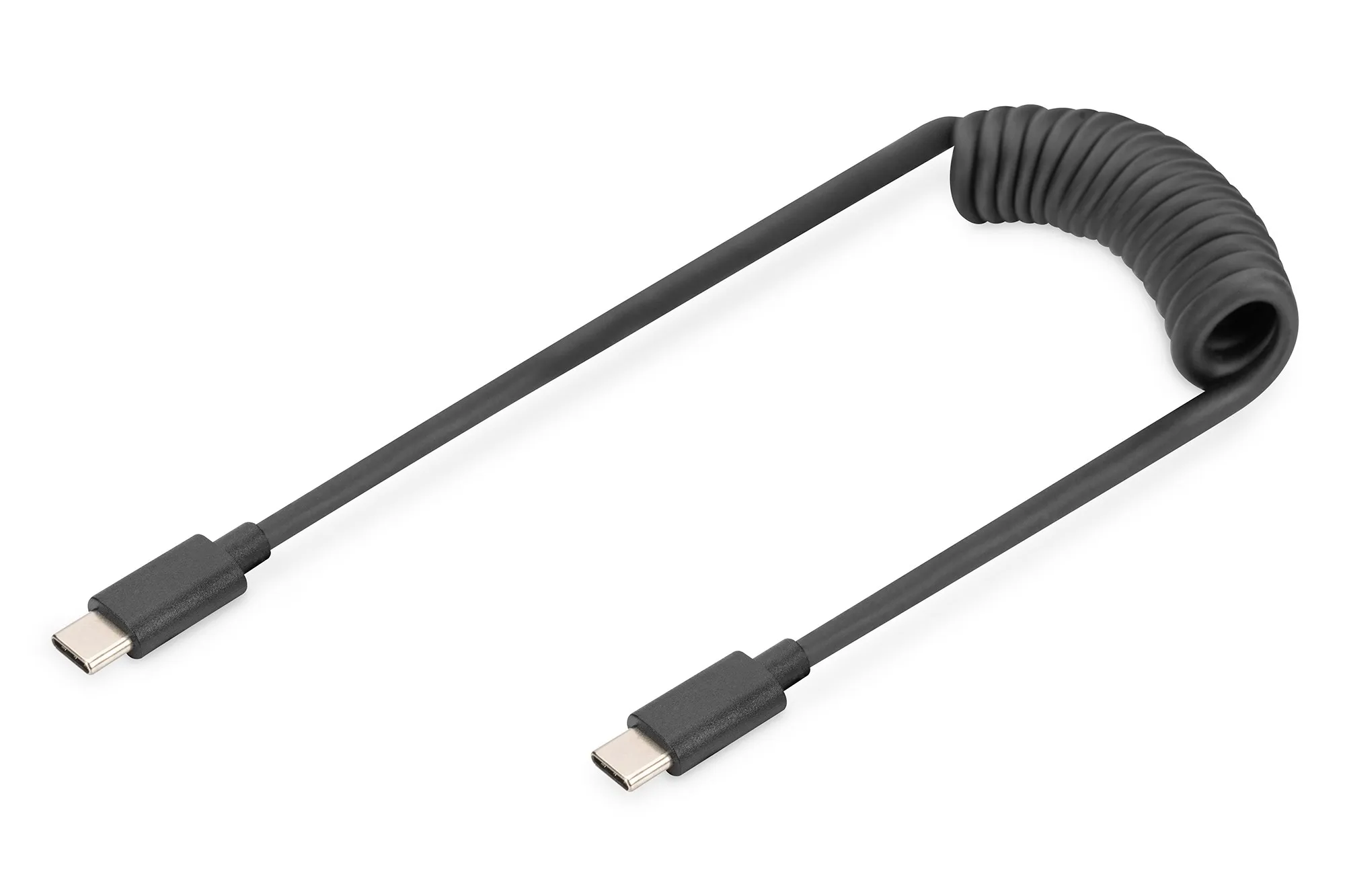 Digitus Cavo A Spirale Usb 2.0 - Da Usb - C A Usb - C Mt 1 - immagine 1