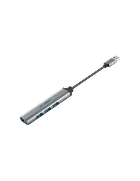 Hub USB Vention Mini 4 in 1 - Cavo USB-A da 15 cm - 4 porte USB-A - Velocità fino a 5 Gbps - Grigio - immagine 1