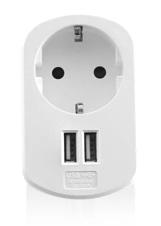 Ewent EW1211 Caricabatterie per dispositivi mobili Smartphone Tablet Bianco AC Interno - immagine 1