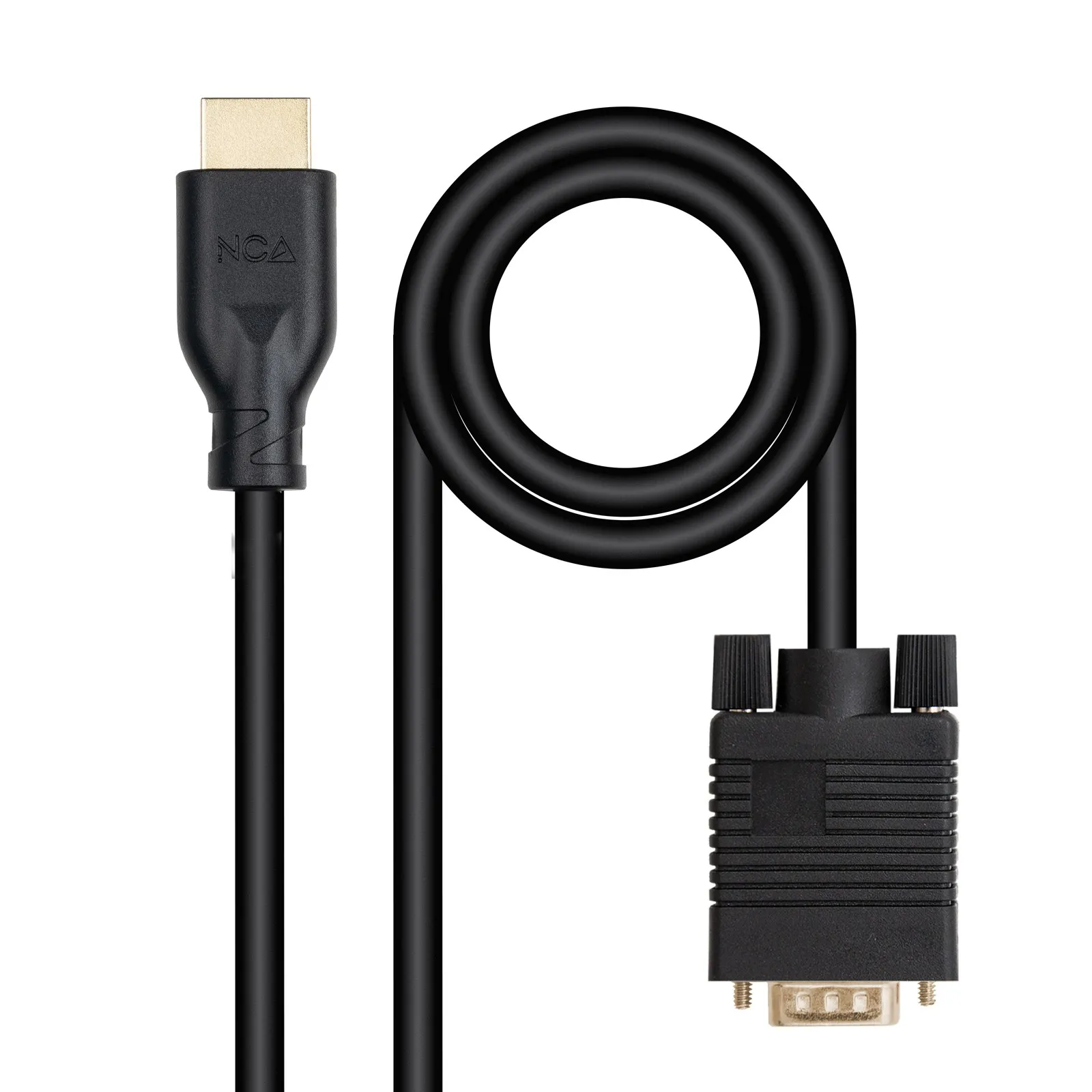 Nanocable 10.15.4602 cavo e adattatore video 18 m VGA (D-Sub) HDMI Nero - immagine 1