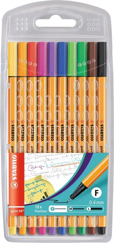 STABILO Point 88 Confezione 10 fineliner multicolore - immagine 1