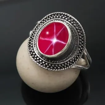 Anello placcato argento gemma rosa Linde Star gioiello T1085BH28_74 (23.6) - immagine 2