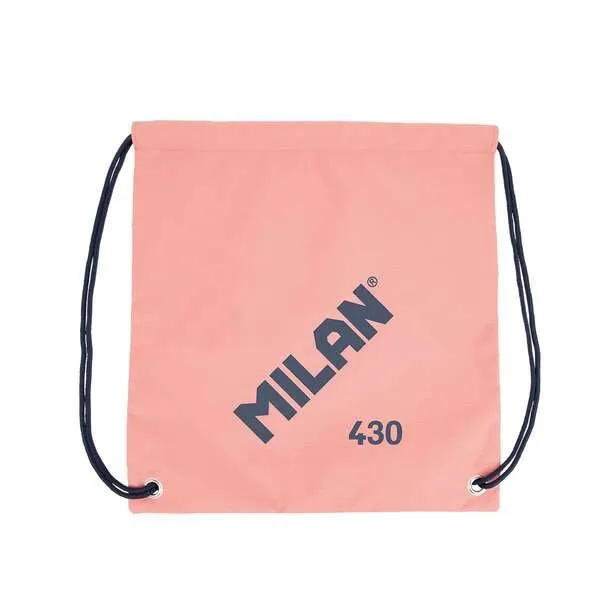 Borsa/Zaino grande con tracolla Milan Serie 1918 - Tessuto 'ripstop' leggero e resistente - Misure 34x42x07 cm - Colore Rosa - immagine 1