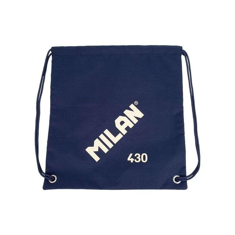 Borsa/Zaino grande con tracolla serie Milan 1918 - Tessuto 'ripstop' leggero e resistente - Misure 34x42x07 cm - Colore Blu Scuro - immagine 1