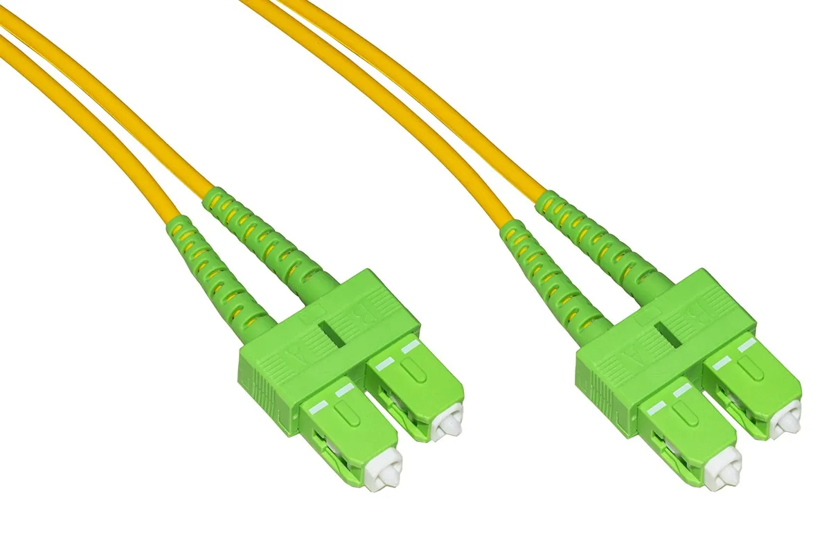 Cavo Fibra Ottica Apc Sc A Apc Sc Singlemode Duplex Mt.10 - immagine 1