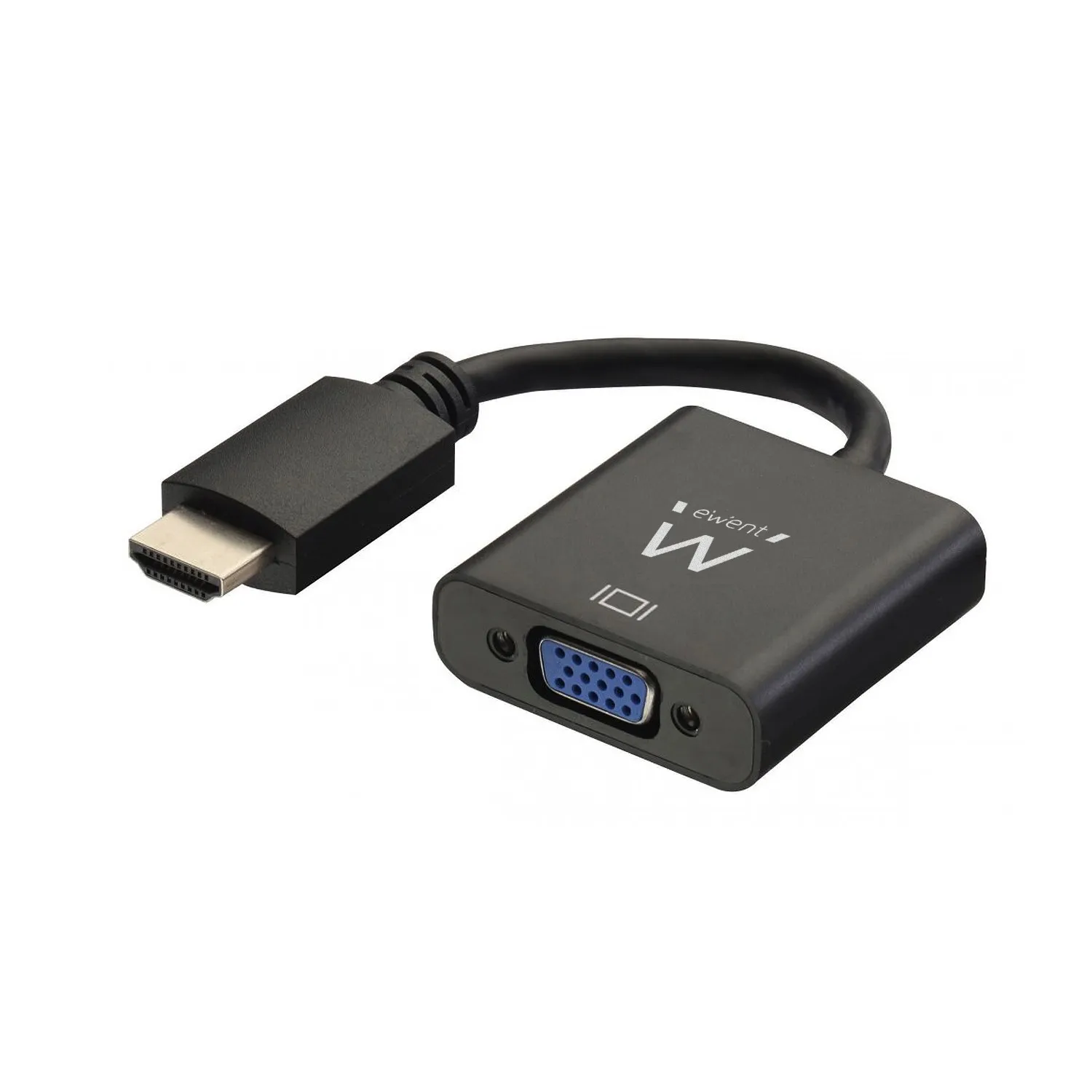 Ewent EW9864 cavo e adattatore video 02 m HDMI VGA 3.5mm Nero - immagine 1