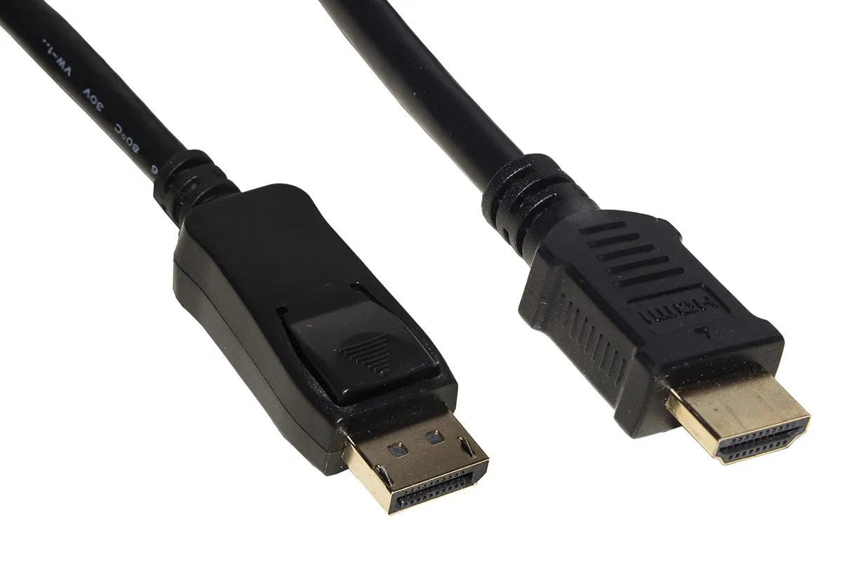 Cavo Displayport 1.2 - Hdmi® 1.4 4Kx2K 30 Hz Contatti Dorati Mt 1 - immagine 1