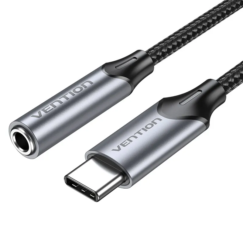 Vention BGMHA cavo audio 01 m 3.5mm USB tipo-C Grigio - immagine 1