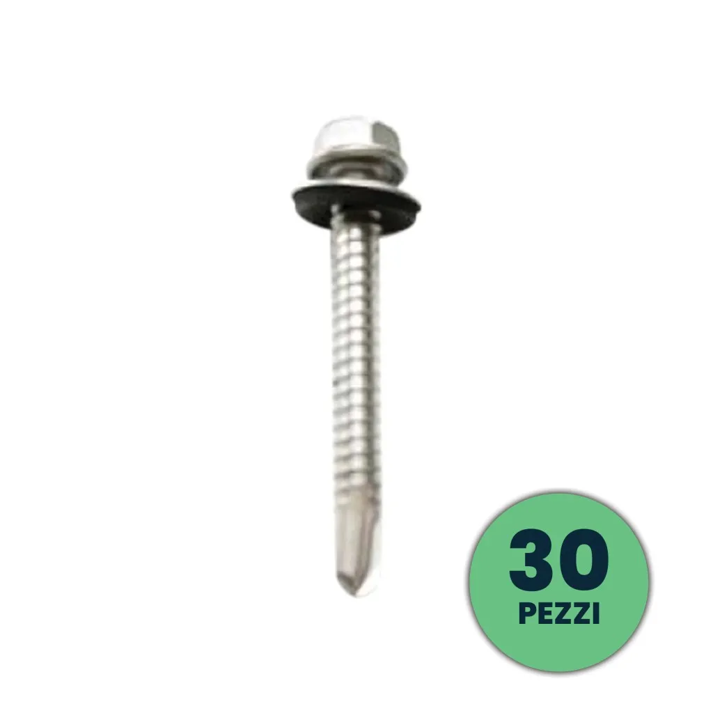 V-TAC Viti per Fissaggio Pannelli Solari Fotovoltaici Lunghezza 50mm 30pz - immagine 1