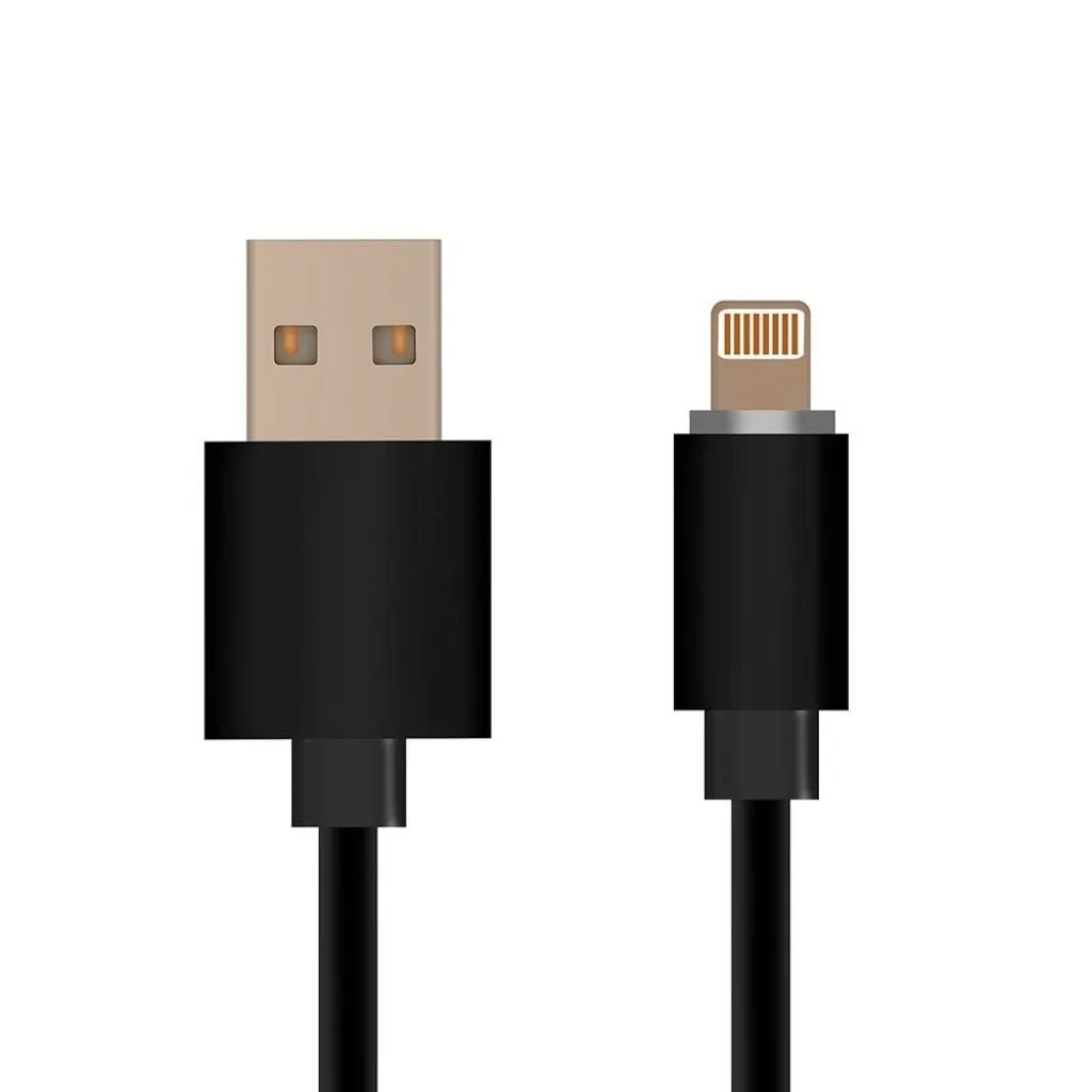 V-TAC Cavo da Lightning (iPhone) a USB-A 1.5m Ricarica Rapida 2.4A con Licenza MFI Colore Nero - immagine 1