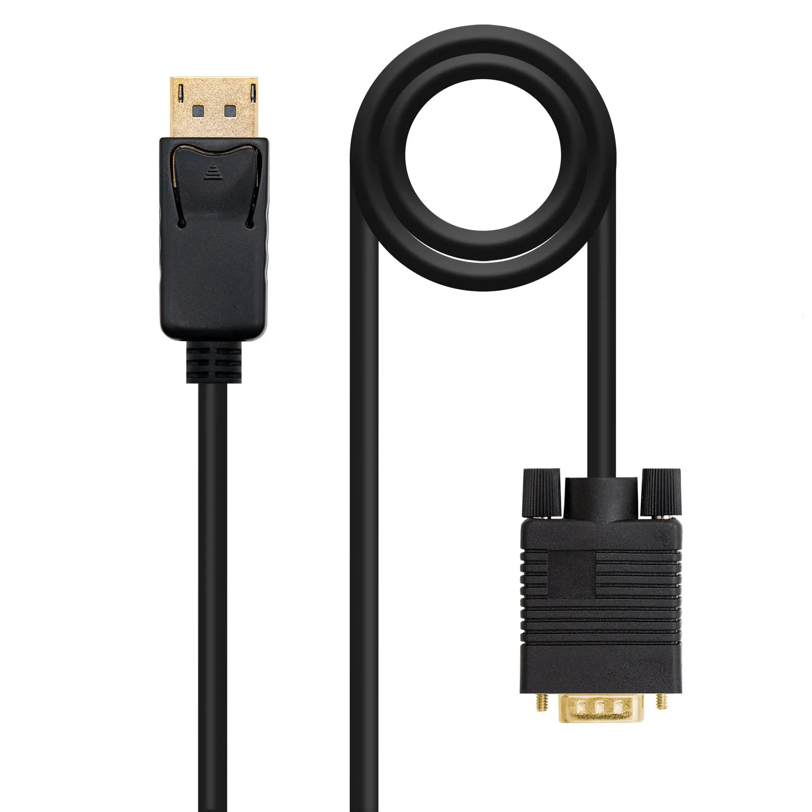 Nanocable 10.15.4402 cavo e adattatore video 2 m DisplayPort VGA (D-Sub) Nero - immagine 1