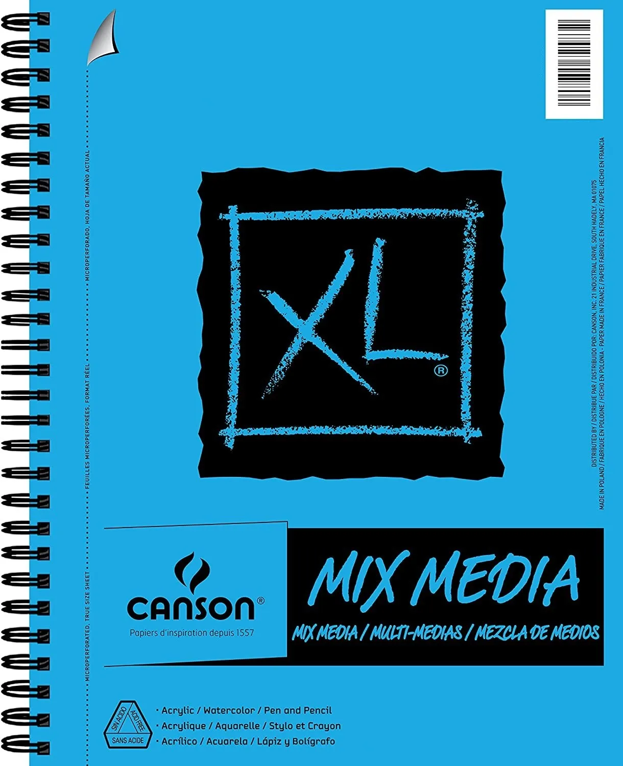 Canson XL Mix Media Blocco di carta da disegno 30 fogli - immagine 1