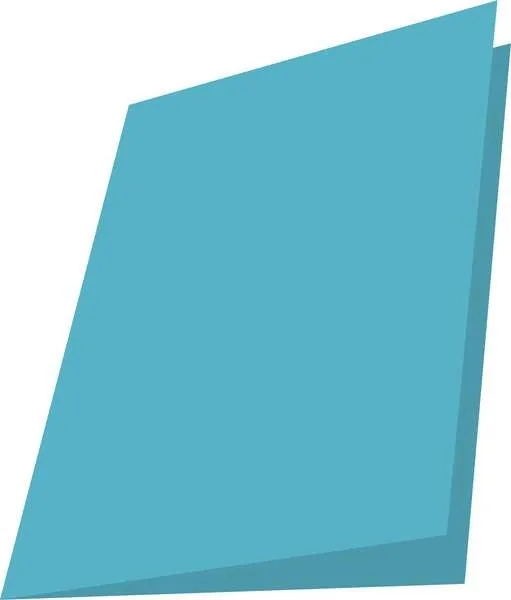 Mariola Confezione da 50 Sottocartelle in Cartoncino 180gr - Formato A4 - Fessura per Chiusura - Colore Blu - immagine 1