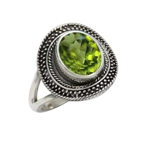 Anello placcato argento gemma di idoto donna gioiello T1085AJ19_65 (20.7) - immagine 1