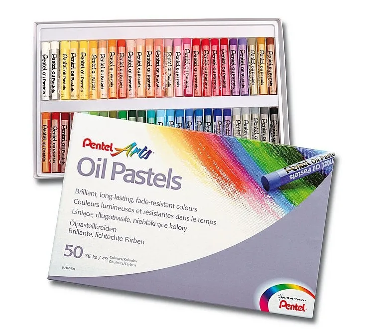 Pentel PHN-50 pastello Pastello a olio Multicolore 50 pz - immagine 1