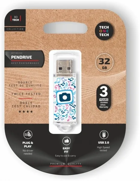 TechOneTech Be Super Photo Dream USB 2.0 Memoria 32 GB (Pendrive) - immagine 1