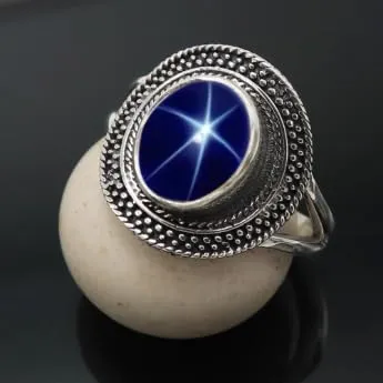 Anello placcato argento blu Linde Star gioiello T1085BG17_63 (20.1) - immagine 2