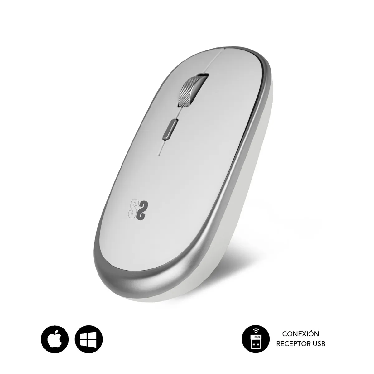 SUBBLIM SUBMO-RFM0001 mouse Ambidestro RF Wireless Ottico 1600 DPI - immagine 1