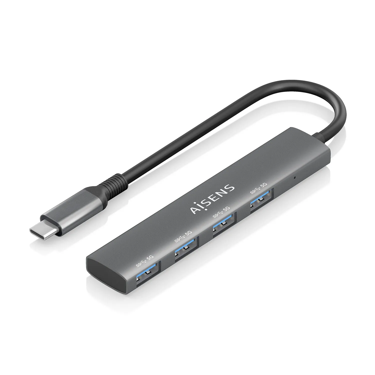 AISENS A109-0943 replicatore di porte e docking station per laptop Cablato USB 3.2 Gen 1 (3.1 Gen 1) Type-C Grigio - immagine 1