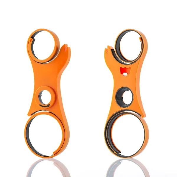 Apribottiglie multifunzionale 5 in 1 Innovagoods - Ergonomico - Riduce lo sforzo - 245x9x2cm - Arancione - immagine 1