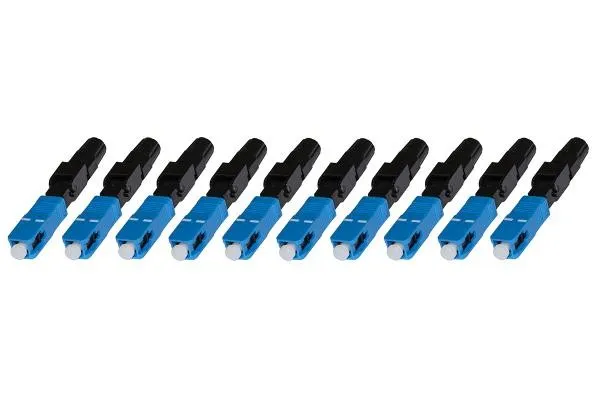 Confezione 10 Connettori Fibra Ottica Sc Singlemode Assemblaggio Veloce - immagine 1
