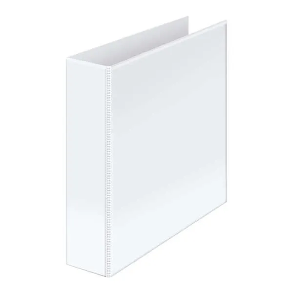 Cartella portadocumenti Dohe Basic A4 Kangaroo - 2 anelli misti 65 mm - Tasca sul dorso e sulla copertina - Cartone foderato - Bianco - immagine 1