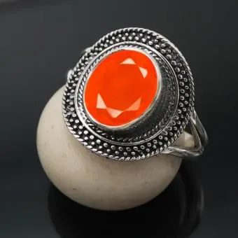 Corniola Anello placcato argento donna Idea gioiello T1085AF5_51 (16.2) - immagine 2