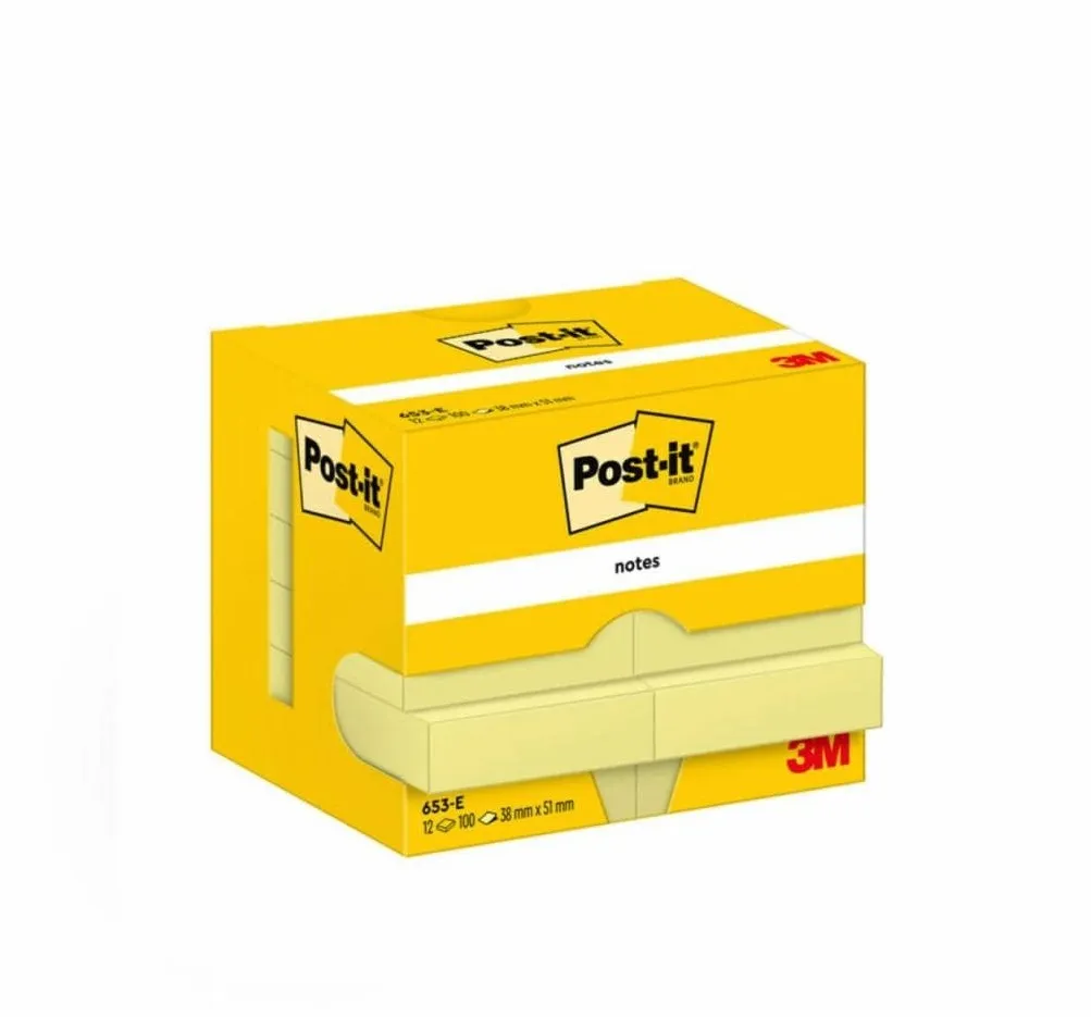 Post-It 7100290163 pouch autoadesiva Rettangolo Giallo 100 fogli Autoadesivo - immagine 1