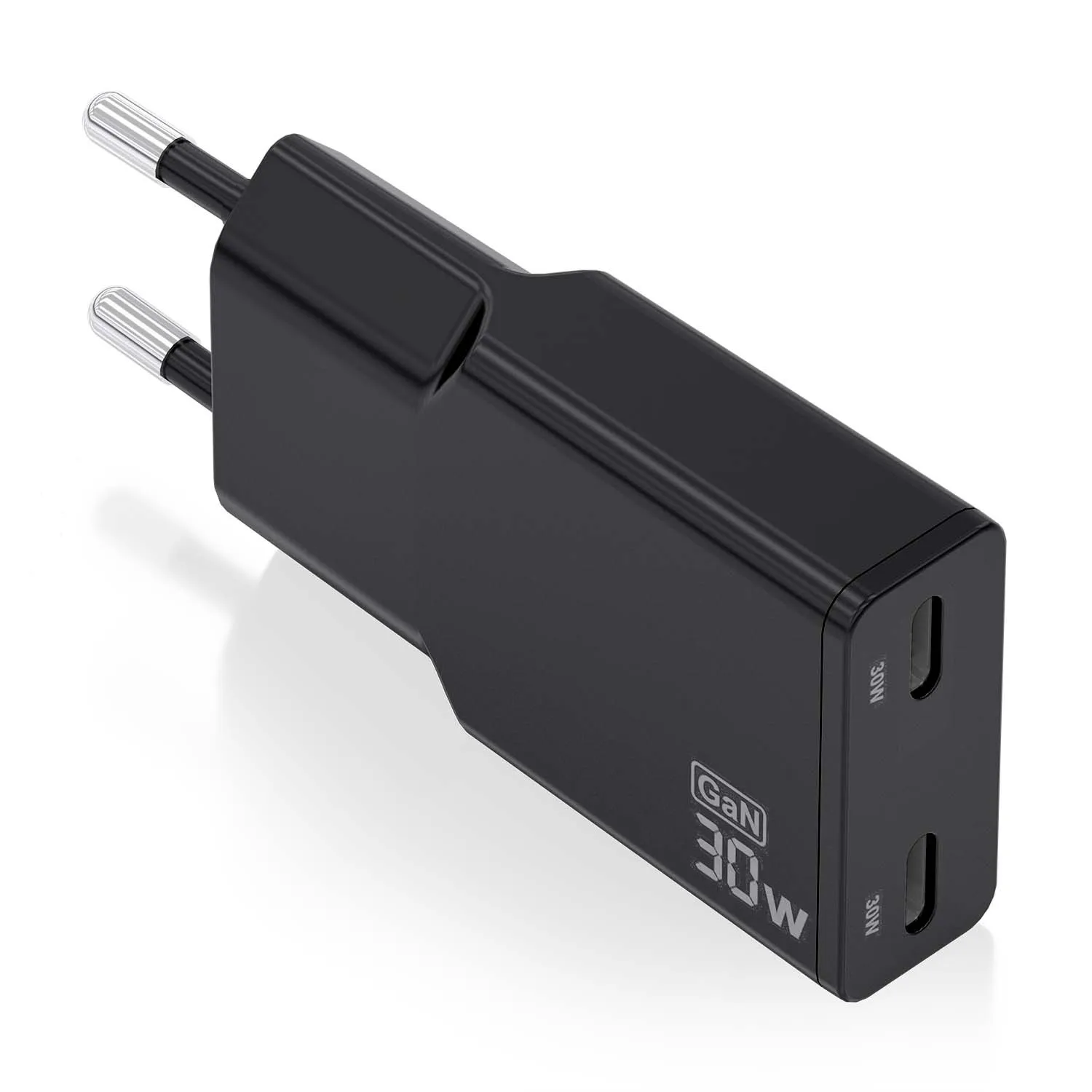 AISENS ASCH-30W2P049-BK Caricabatterie per dispositivi mobili Fotocamera MP3 MP4 Telefono cellulare Navigatore Computer portatile Console portatile Smartphone Tablet Universale Nero AC Ricarica rapida Interno - immagine 1