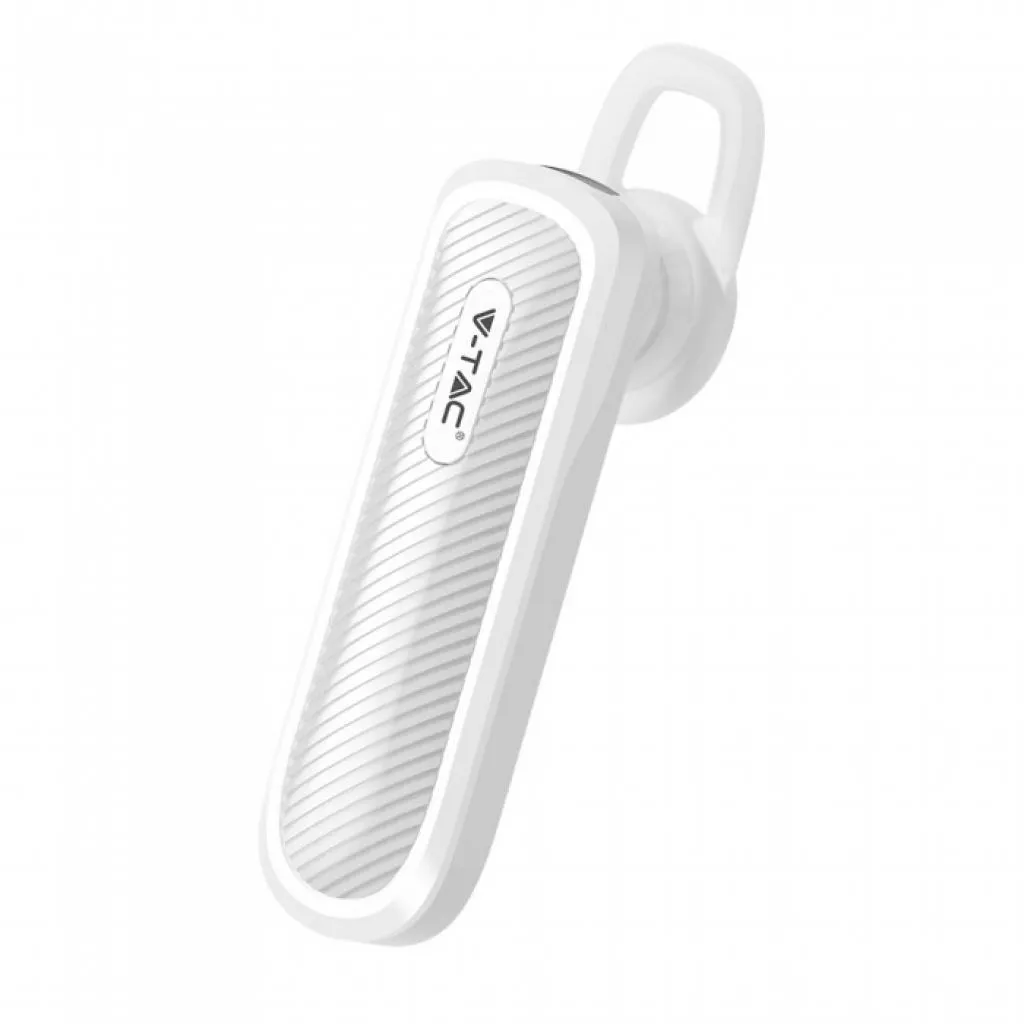 V-TAC Auricolare Bluetooth 70mAh Colore Bianco - immagine 1