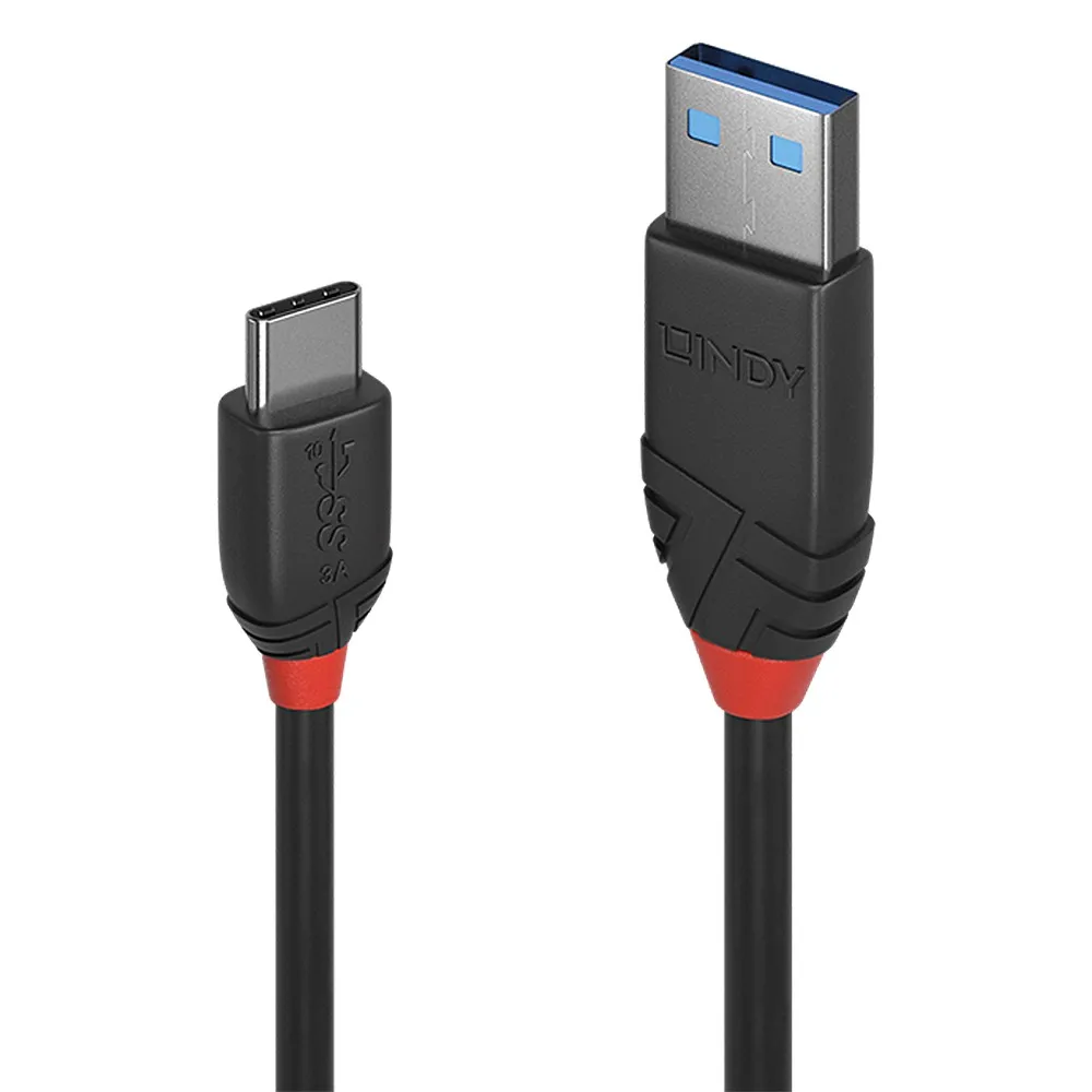 Lindy Cavo Usb 3.1 Tipo C/A Black Line 1M - immagine 1