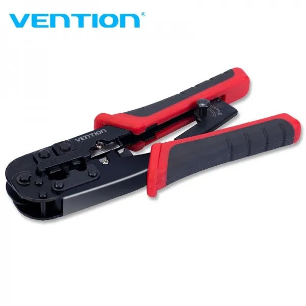 Crimpatrice metallica Vention per RJ45 - Nero e rosso - immagine 1
