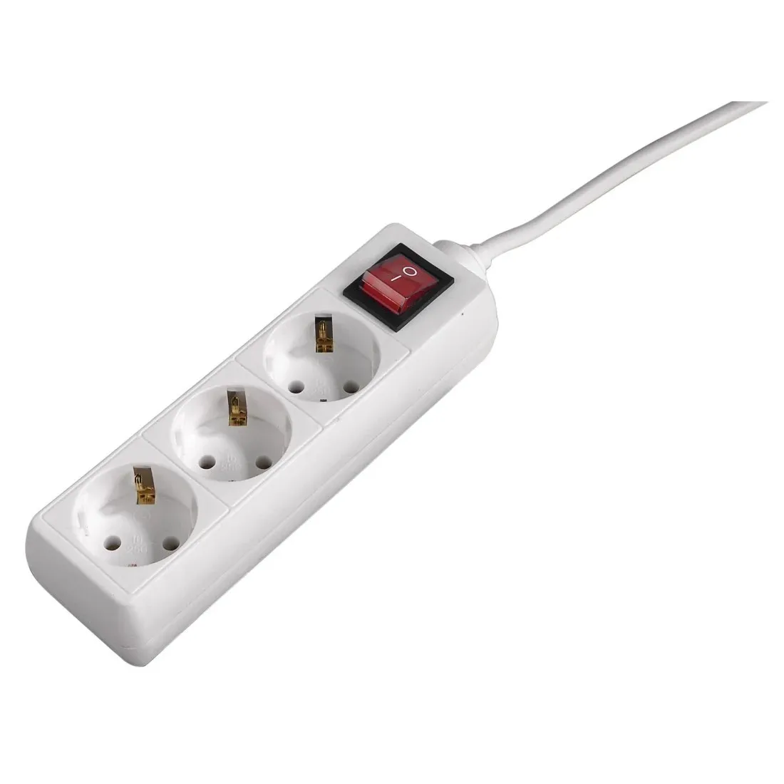 Hama 69223781 prolunghe e multiple 14 m 3 presa(e) AC Interno Bianco - immagine 1