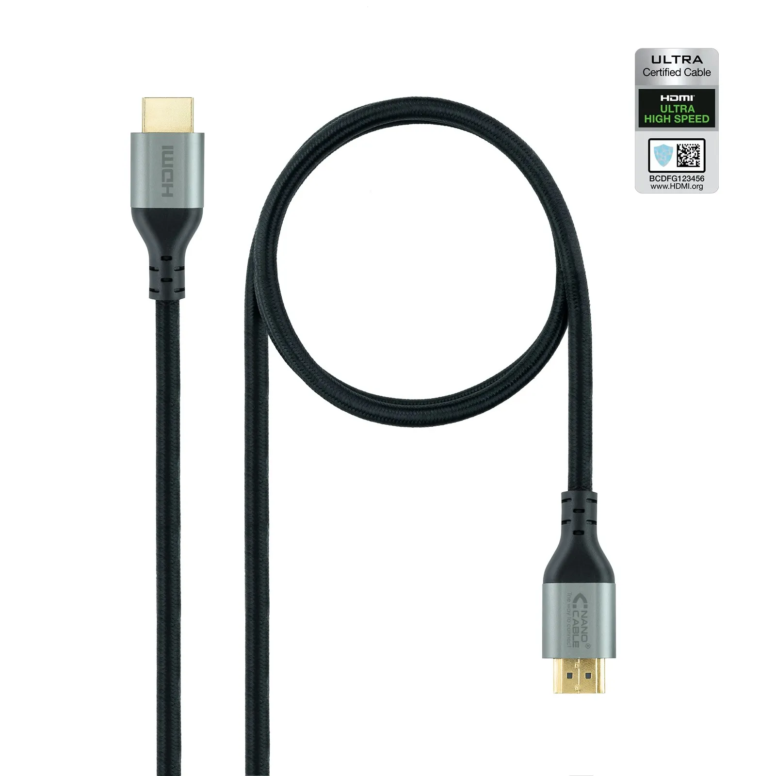 Nanocable 10.15.8102 cavo HDMI 2 m HDMI tipo A (Standard) Nero - immagine 1