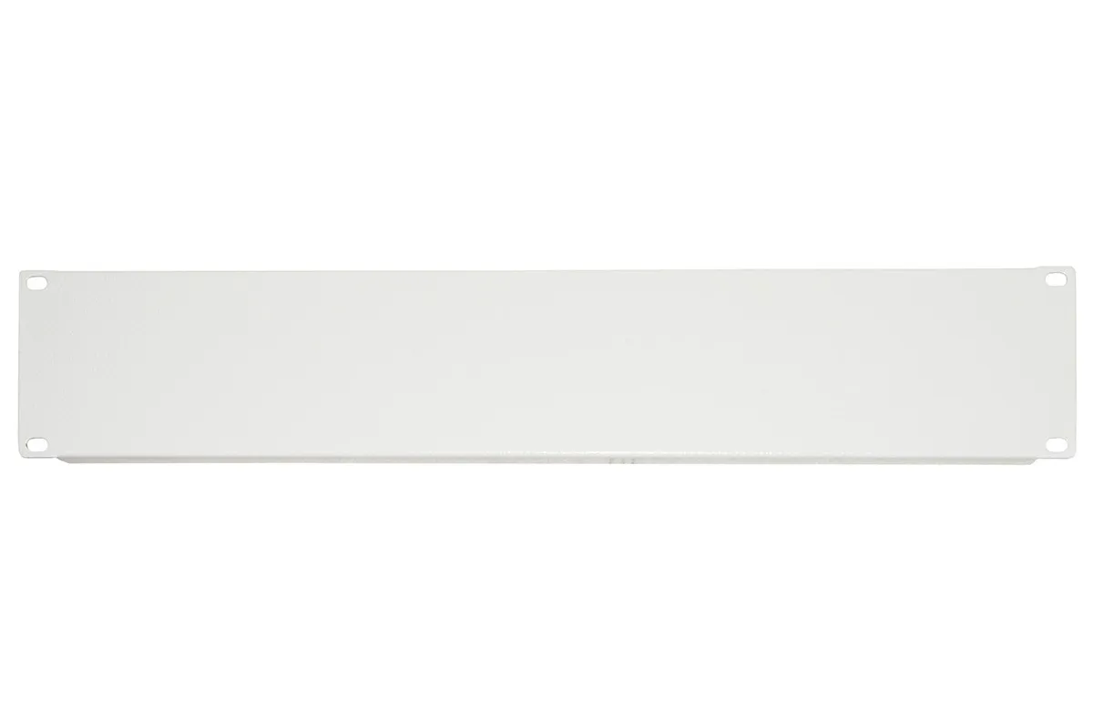 Pannello Cieco 2 Unita' Per Armadi Rack 19 Grigio Viti Incluse - immagine 1
