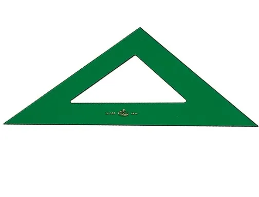 Squadra tecnica Faber-Castell 32 cm - Non graduata - Verde trasparente - immagine 1
