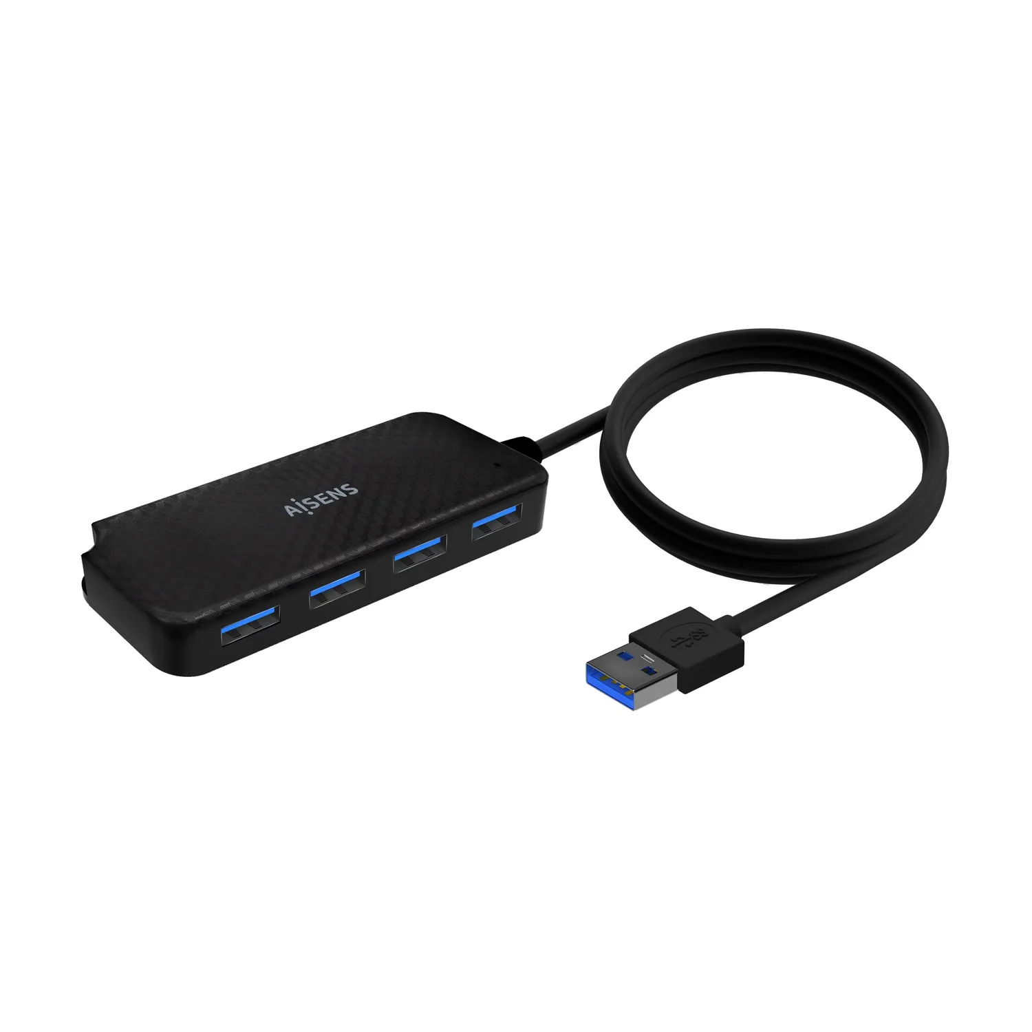 AISENS A106-0714 hub di interfaccia USB 3.2 Gen 1 (3.1 Gen 1) Type-A 5000 Mbit/s Nero - immagine 1