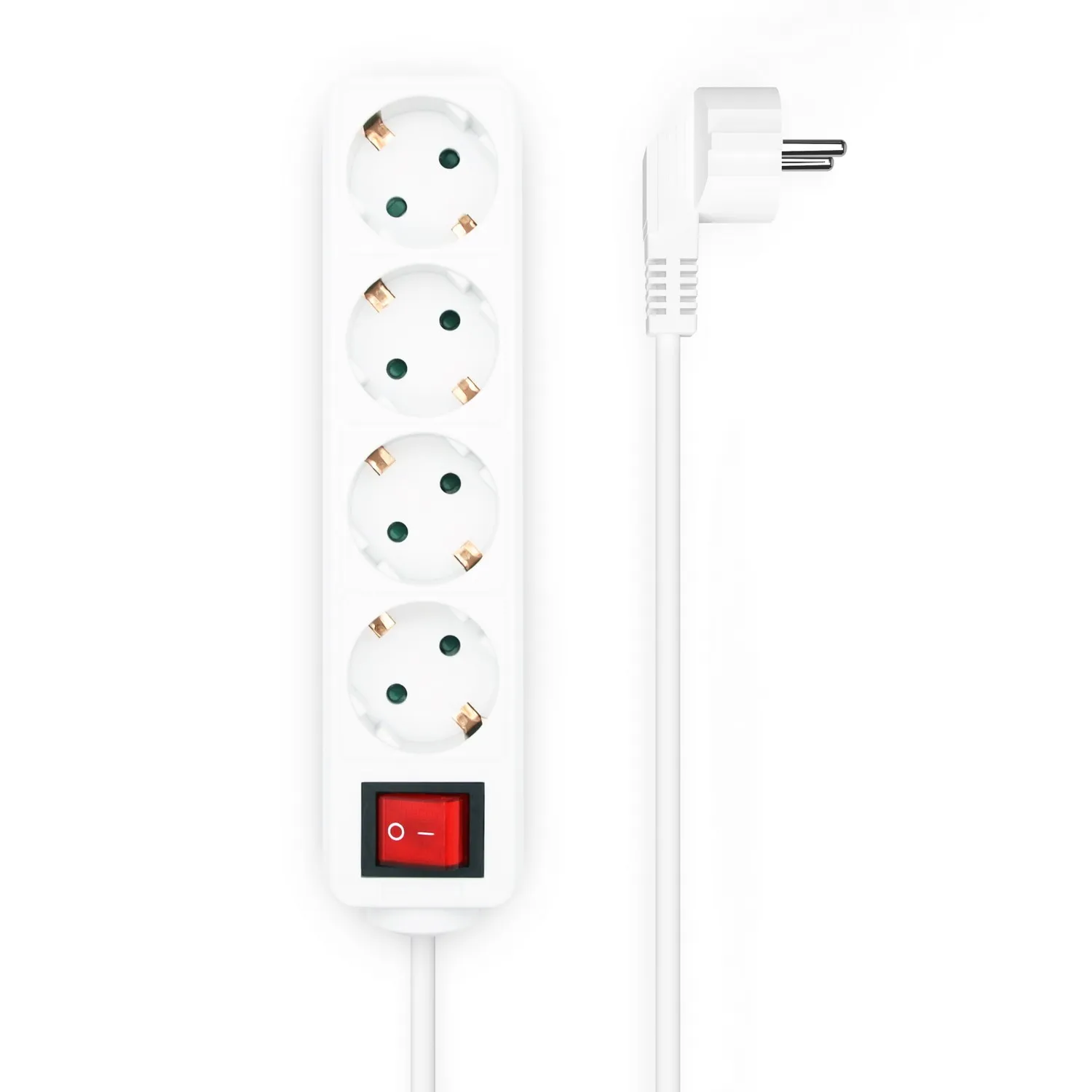AISENS A154-0649 prolunghe e multiple 14 m 4 presa(e) AC Interno Bianco - immagine 1