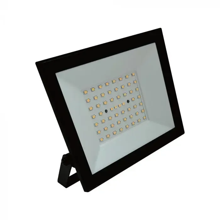 V-TAC Faro LED SMD 50W Slim E-Series con Driver Integrato Nero 6500K IP65 - immagine 1