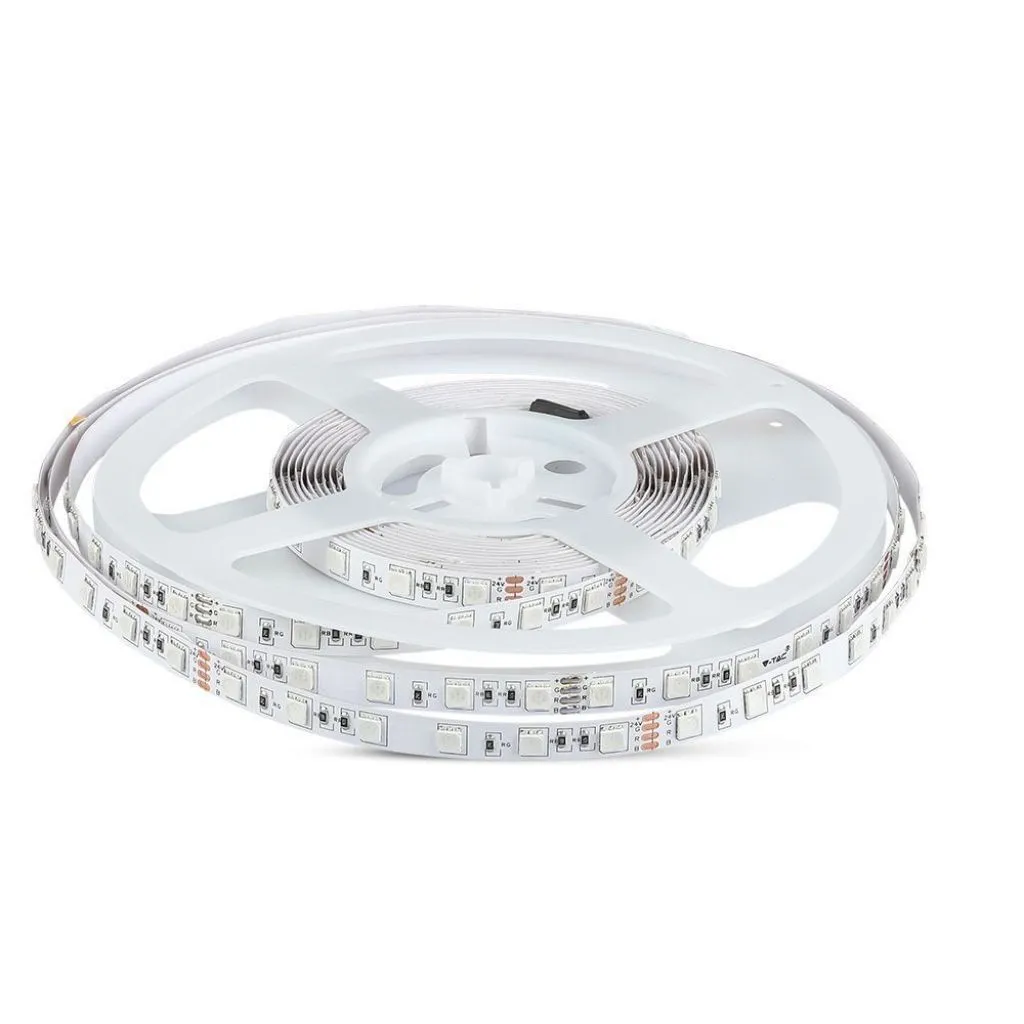 V-TAC Strip LED SMD5050 10W/m 5m 60 LED/m 24V 4000K IP20 10mm - immagine 1