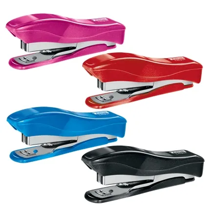 Cucitrice Petrus 200 Liliput WOW + 1 scatola da 1.000 punti 23/6 - Fino a 12 fogli - Punti 23/6 - Punti chiusi e inchiodati - Colori assortiti - immagine 1