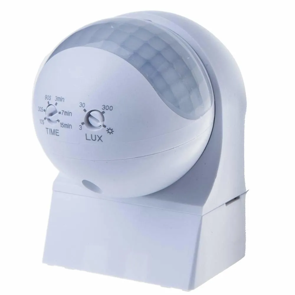 V-TAC VT-8028 Sensore Infrarosso Passivo (PIR) Cablato Bianco - immagine 1