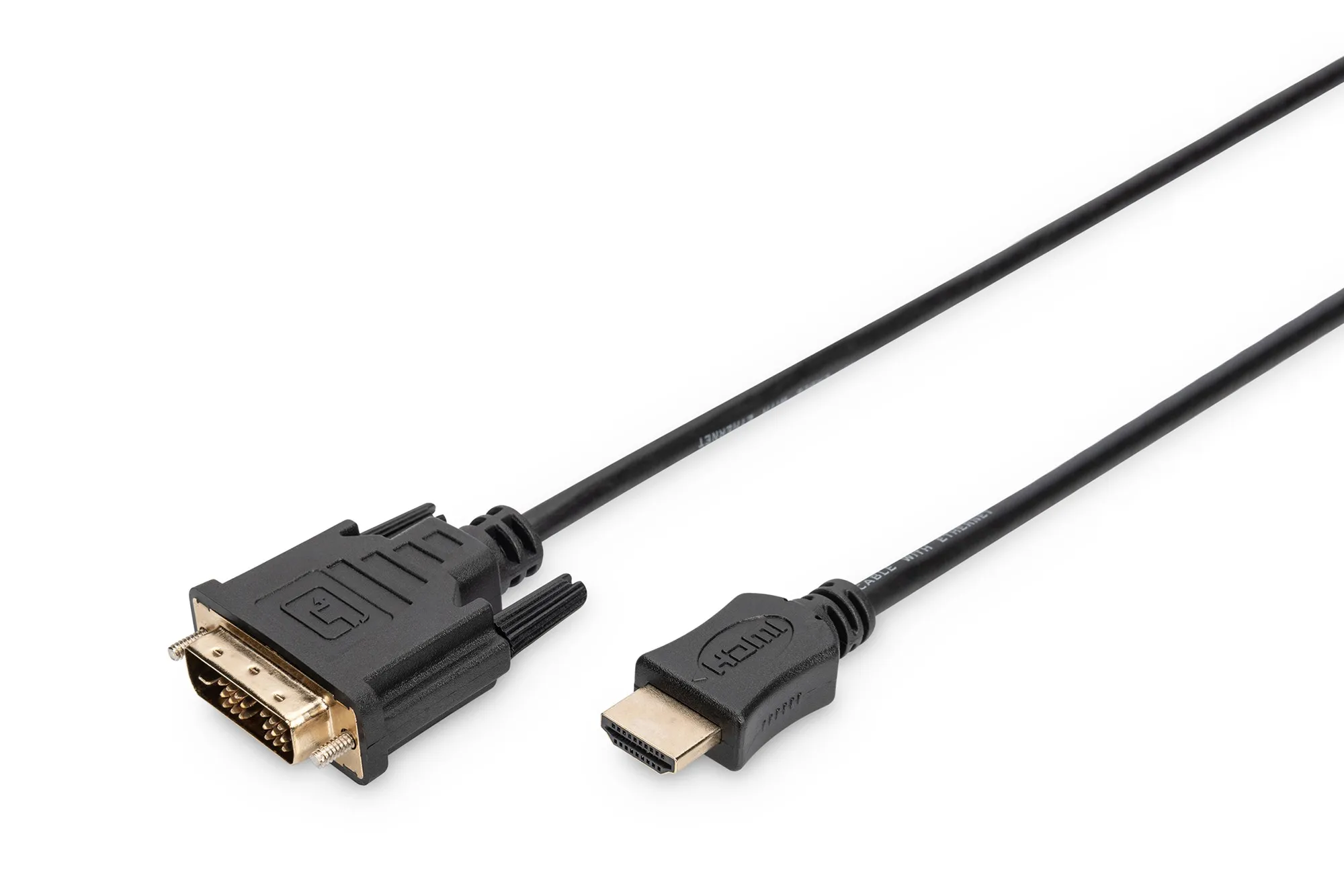 Cavo Hdmi 19 Poli Tipo A Maschio - Dvi-D 18+1 Poli Maschio Mt. 3 - immagine 1