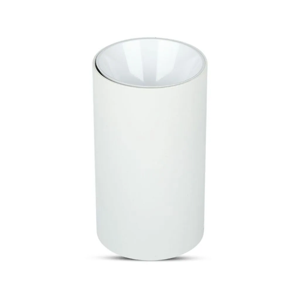 V-TAC Portafaretto LED Montaggio a Plafone Rotondo GU10 Corpo Bianco Riflettore Bianco - immagine 1