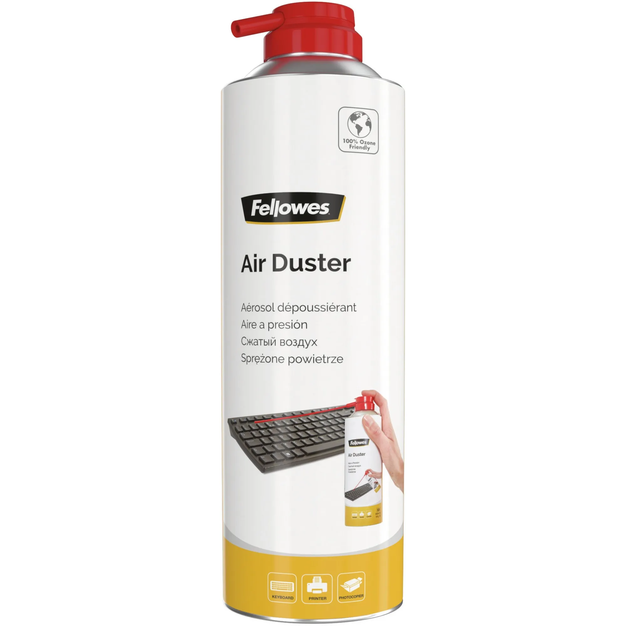 Fellowes 9977804 kit per la pulizia Tastiera Stampante Universale Pulitore ad aria compressa per la pulizia delle attrezzature 400 ml - immagine 1