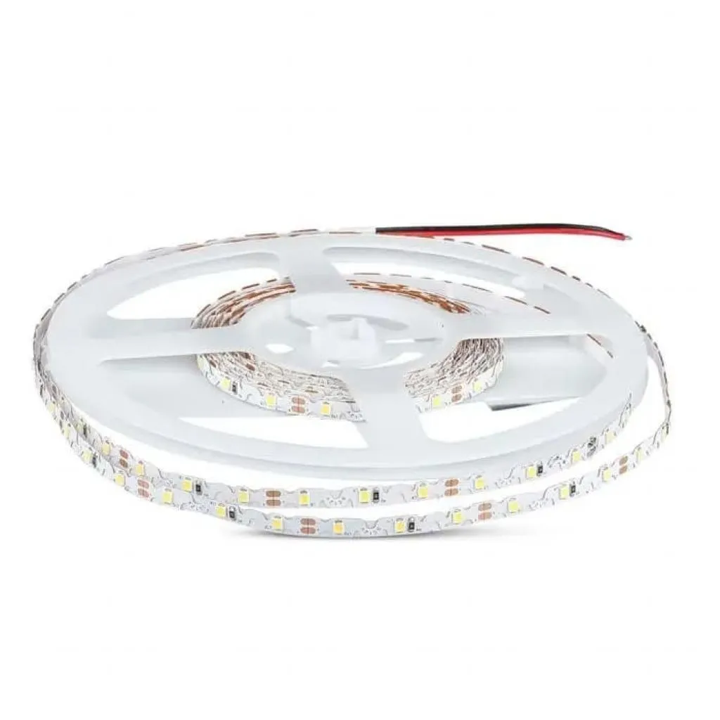 V-TAC Strip LED SMD2835 5W/m 120LM/W 5m 60 LED/m 12V 6500K IP20 8mm Zig-Zag - immagine 1