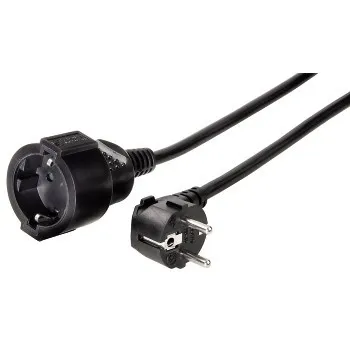 Cavo di prolunga Hama Power Cord - Potenza massima 3680W - Lunghezza 2m - Sezione 15mm2 - Schuko CEE7 - Nero - immagine 1