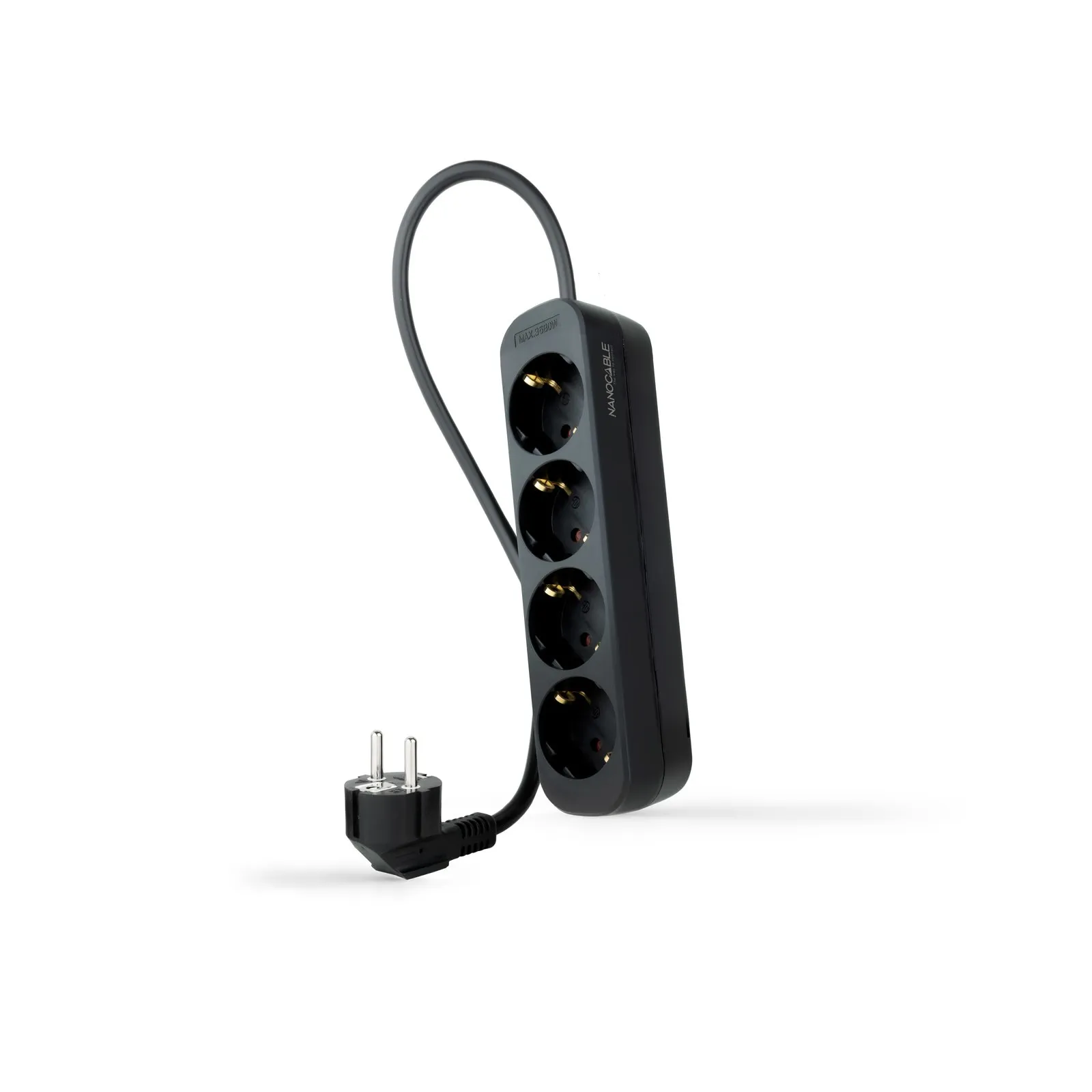 Nanocable 10.37.0004-NS-BK prolunghe e multiple 14 m 4 presa(e) AC Interno Nero - immagine 1