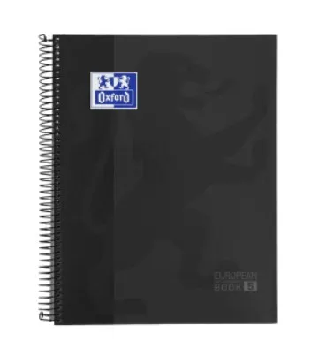 Oxford 400158600 quaderno per scrivere A4+ 120 fogli Nero - immagine 1
