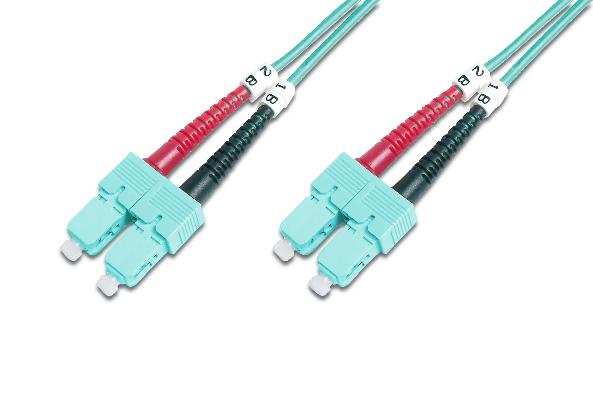 Cavo Fibra Ottica Sc A Sc Multimode Duplex 50/125 Mt.2 Om3 - immagine 1